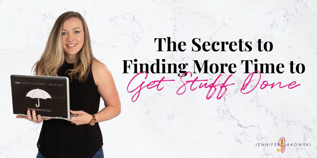 The secret to finding more time to get stuff done